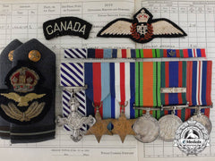 A Fine Dfc & Logbook Grouping To Rcaf Lancaster Pilot Flight Officer Gauvreau; 626 Squadron Raf