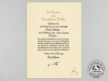 an_official1939_luftwaffe_promotion_document_to_major_ernst_kühne_signed_by_göring_c_1350_1_1_1_1