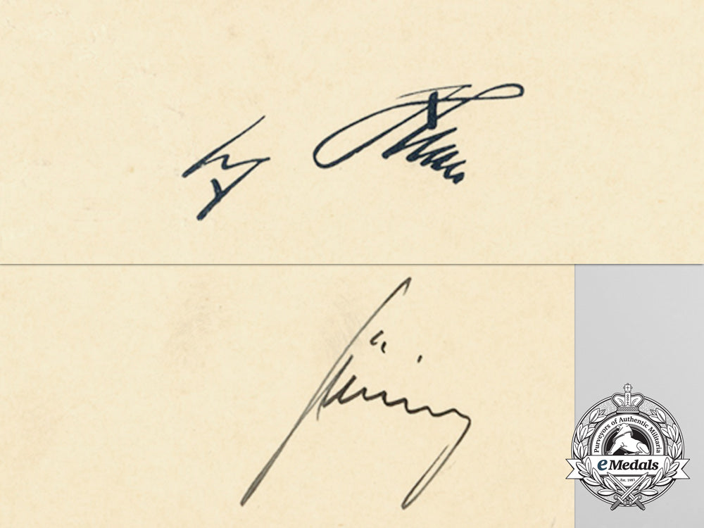 an_official1939_luftwaffe_promotion_document_to_major_ernst_kühne_signed_by_göring_c_1351_1_1_1_1