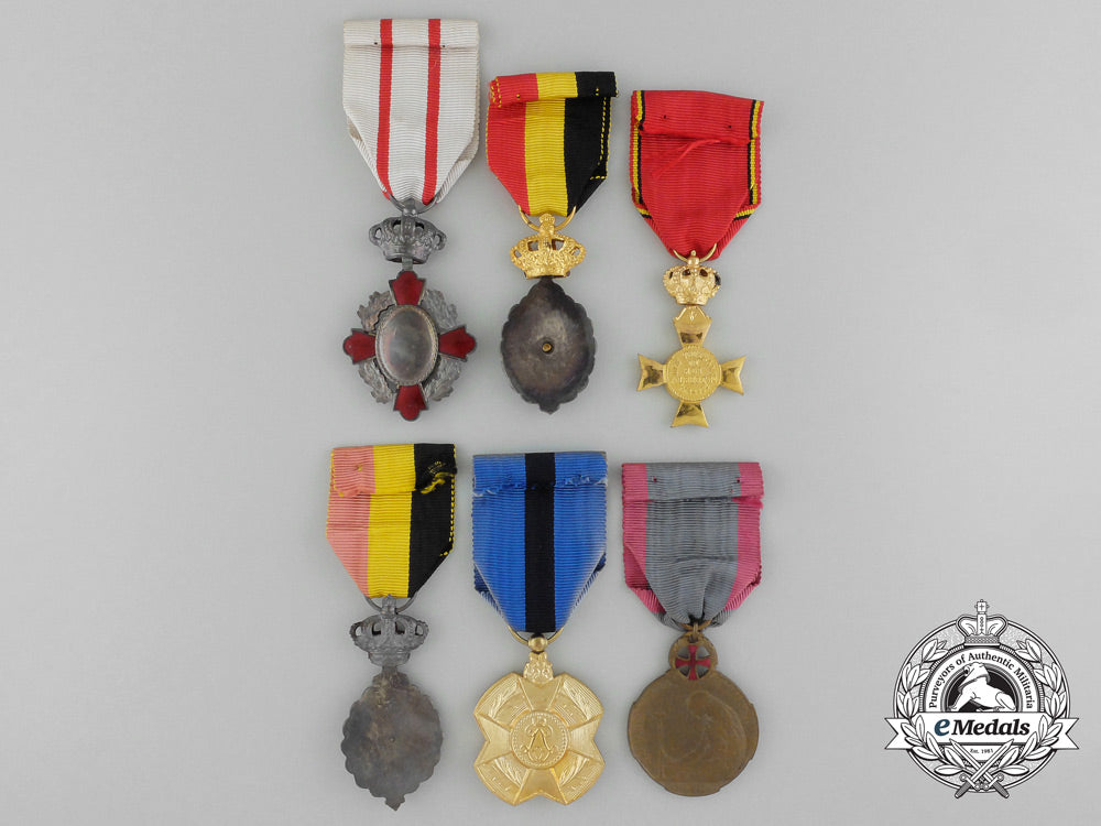 six_belgian_medals_and_awards_c_1360