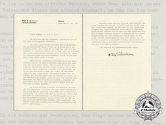 A Letter By Ss-Obersturmbannführer Adolf Eichmann