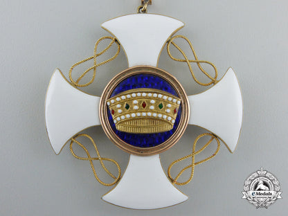 an_italian_order_of_the_crown;_commander's_cross_with_miniature_c_145_1_1