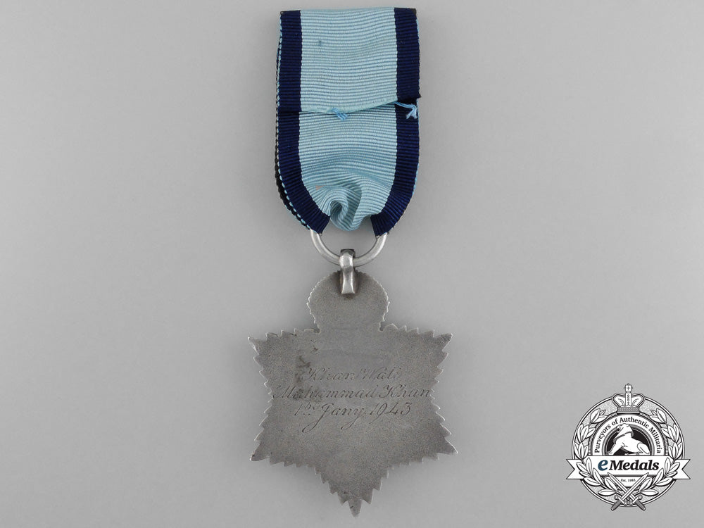 a1943_george_vi_indian_title_badge_to_khan_wali_c_2451