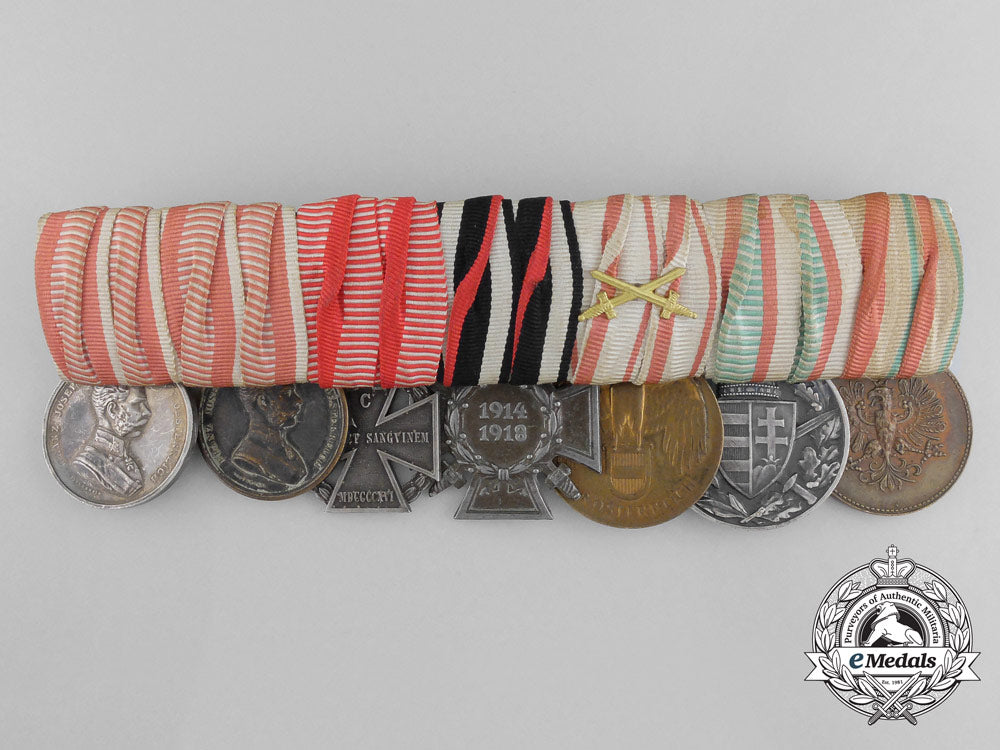 an_imperial_austrian_first_war_medal_bar_with_seven_awards_c_2939