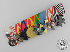An Order Of The Zähringer Lion, Crown & Red Eagle Frack Medal Bar