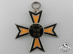 A Imperial German Battle Of The Somme Commemorative Cross