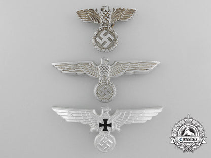 a_lot_of_three_german_eagle_cap_badges_c_3075