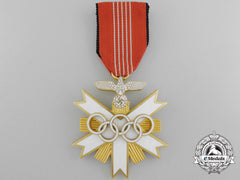 A Mint German Olympic Decoration; Second Class Breast Badge