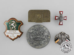 A Lot Of Five First War Austrian Badges