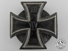 A First War Iron Cross First Class 1914; Screwback & 800 Silver