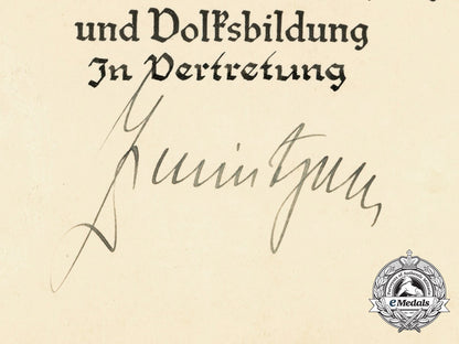 a1940_reich_minister_for_science,_education,_and_national_culture_appointment_document_c_3529