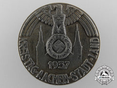 A 1937 Aachen District Day Badge