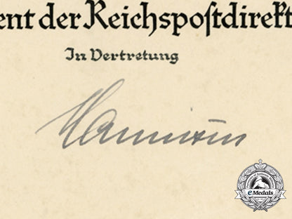 a1939_reich_postal_administration_appointment_document_c_3611