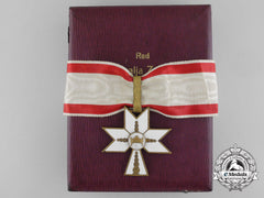 A Croatian Order Of King Zvonimir's Crown; First Class With Case