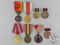 Eight European Firefighting Medals & Awards