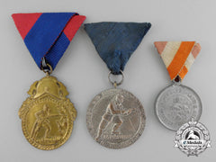 Three European Fire Fighting Medals & Awards
