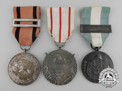 Portugal, Kingdom. A Lot Of Three Combat Medals & Awards