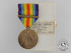 A First War Victory Medal With France Clasp With Box