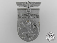 A 1938 Nsdap Berg-Land District Council Badge By Richard Sieper & Söhne
