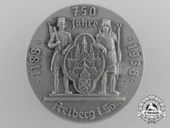 A 750Th Town Of Freiberg Anniversary Badge (1188-1938)