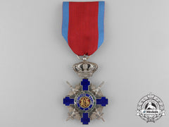 An Order Of The Star Of Romania; Knight With Crossed Swords