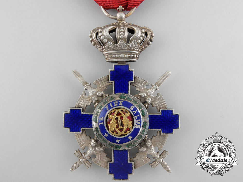 an_order_of_the_star_of_romania;_knight_with_crossed_swords_c_4244