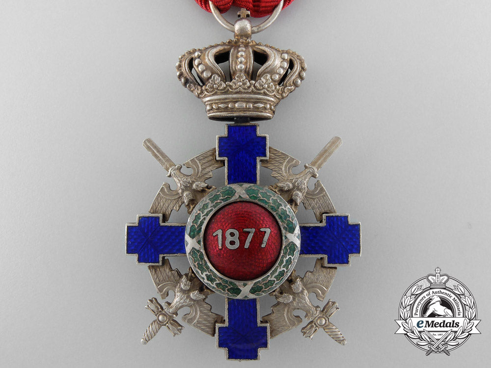 an_order_of_the_star_of_romania;_knight_with_crossed_swords_c_4245