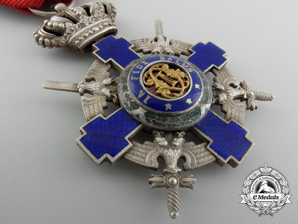 an_order_of_the_star_of_romania;_knight_with_crossed_swords_c_4247