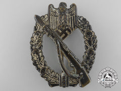 An Early War Infantry Badge; Silver Grade In Tombac
