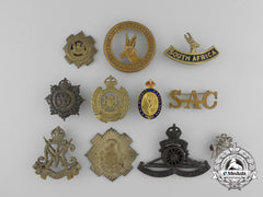 A Lot Of Eleven South African Uniform Badges And Pins