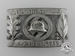 A 1935 Dortmund National Socialist German Frontline Fighter Society Meeting Badge