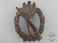 An Early Infantry Badge; Silver Grade