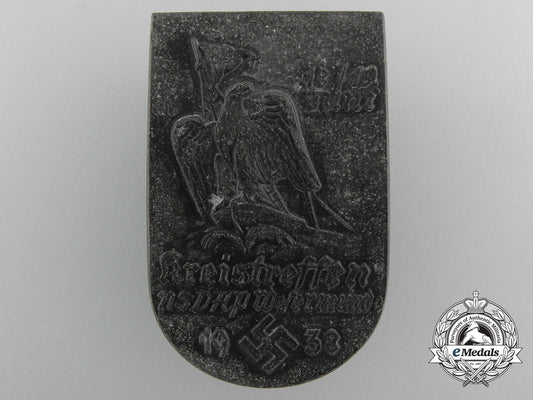 a1938_nsdap_wesermünde_district_meeting_badge_by_albert_ihne_c_5294