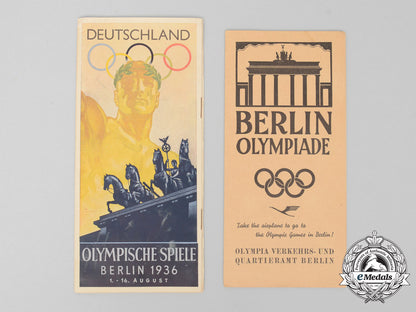 a1936_xi_berlin_summer_olympic_games_grounds_boxed_model_with_mirror,_brochure&_pamphlet_c_5494