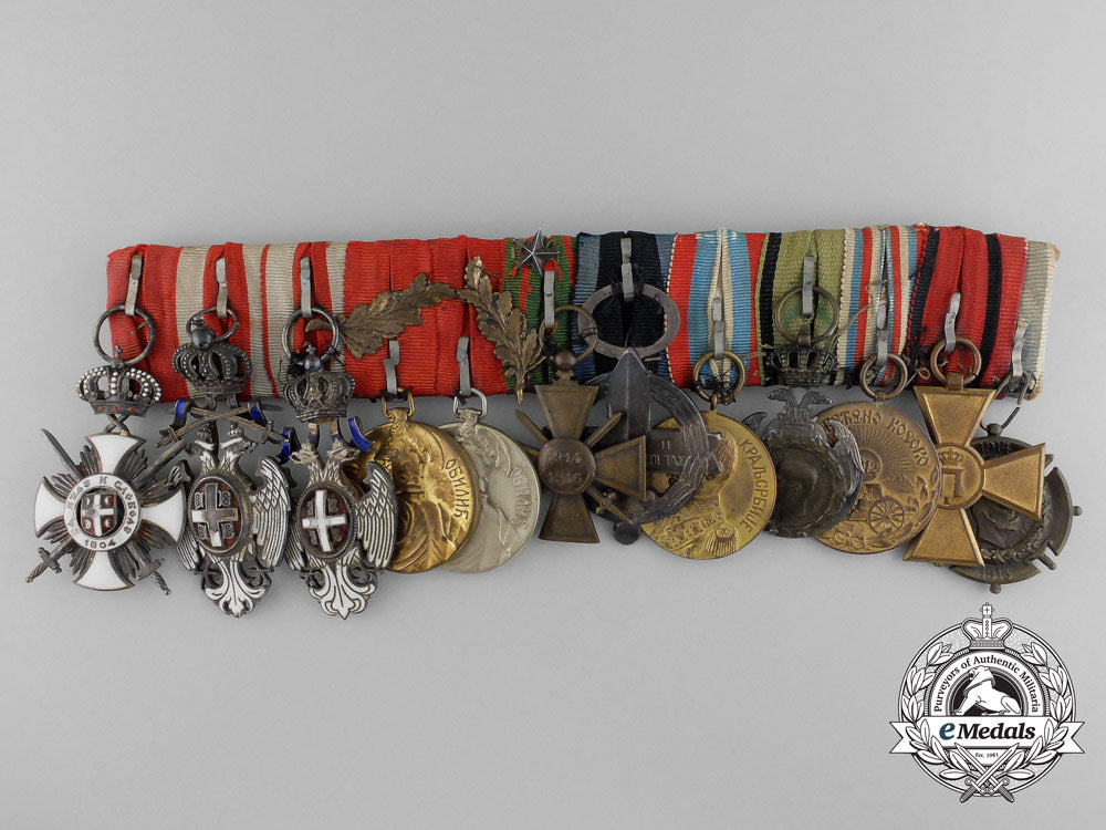 a_fine&_unusual_serbian_first_war_officer’s_group_of_twelve_c_5627
