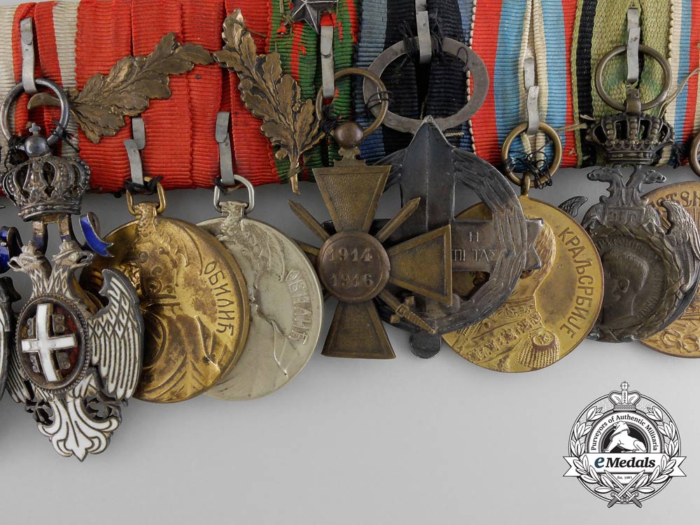 a_fine&_unusual_serbian_first_war_officer’s_group_of_twelve_c_5629