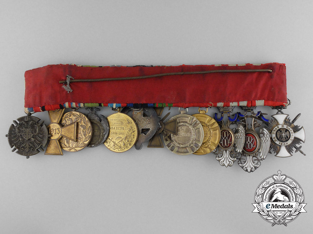 a_fine&_unusual_serbian_first_war_officer’s_group_of_twelve_c_5631