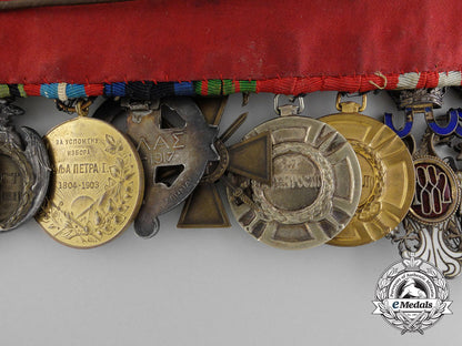a_fine&_unusual_serbian_first_war_officer’s_group_of_twelve_c_5633