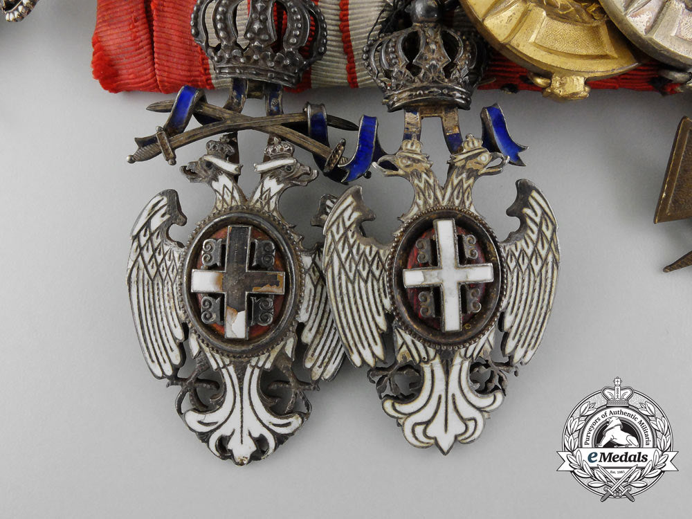 a_fine&_unusual_serbian_first_war_officer’s_group_of_twelve_c_5637