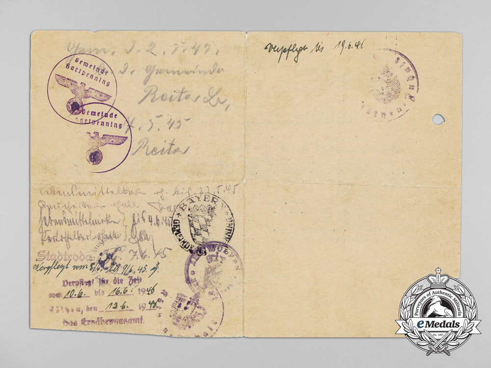 a1945_wehrmacht_discharge_certificate_signed_by_major_general_kittel_c_5735