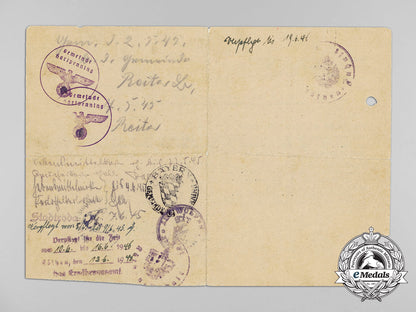 a1945_wehrmacht_discharge_certificate_signed_by_major_general_kittel_c_5735