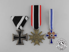 A Lot Of Three German Medals And Awards