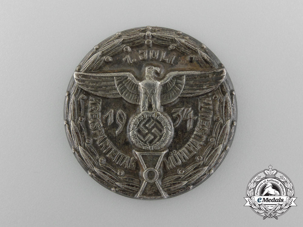 a1934_mühlhausen_district_diet_day_badge_c_5787
