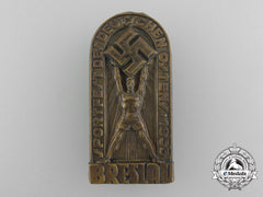 A 1933 Breslau Sportfest Of The German East Badge