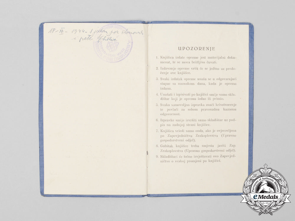 a_second_war_croatian_air_force_nco’s_booklet,_photos&“_way_of_the_cross”_notes_c_5808