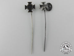 A Set Of Two First War German Stick Pin Awards