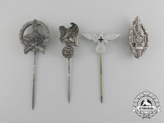 A Set Of Four German Stick Pins