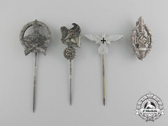 A Set Of Four German Stick Pins