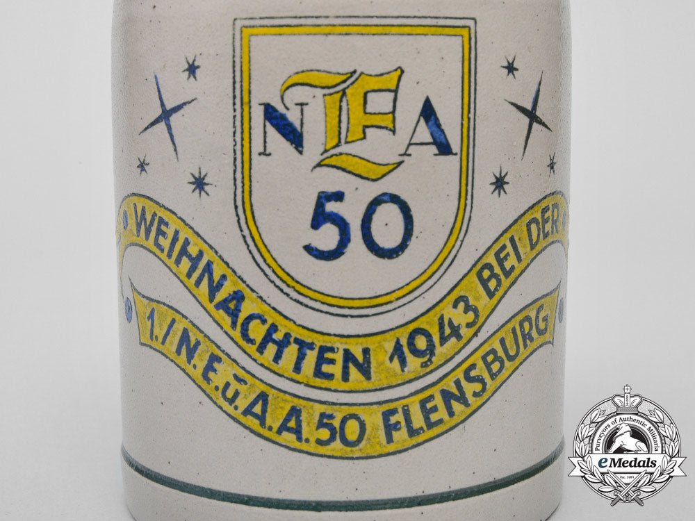 a_flensburg50_th_german_communications_division_christmas_beer_stein_c_5948