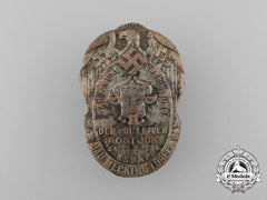 A 1934 Nsdap Lübeck District Diet And Oath Ceremony Badge